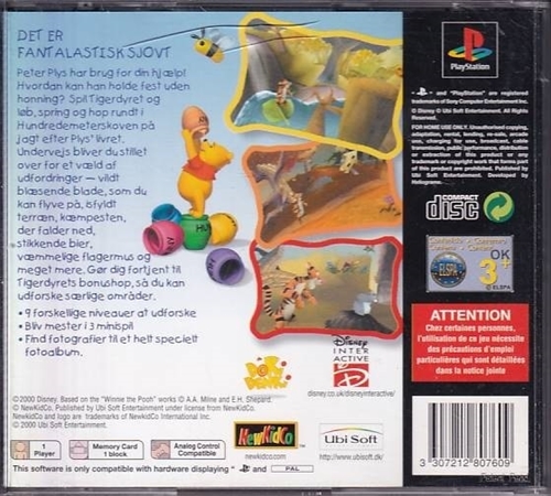 Disneys Tigerdyrets Honningjagt - Mangler Manual - PS1 (B Grade) (Genbrug)
